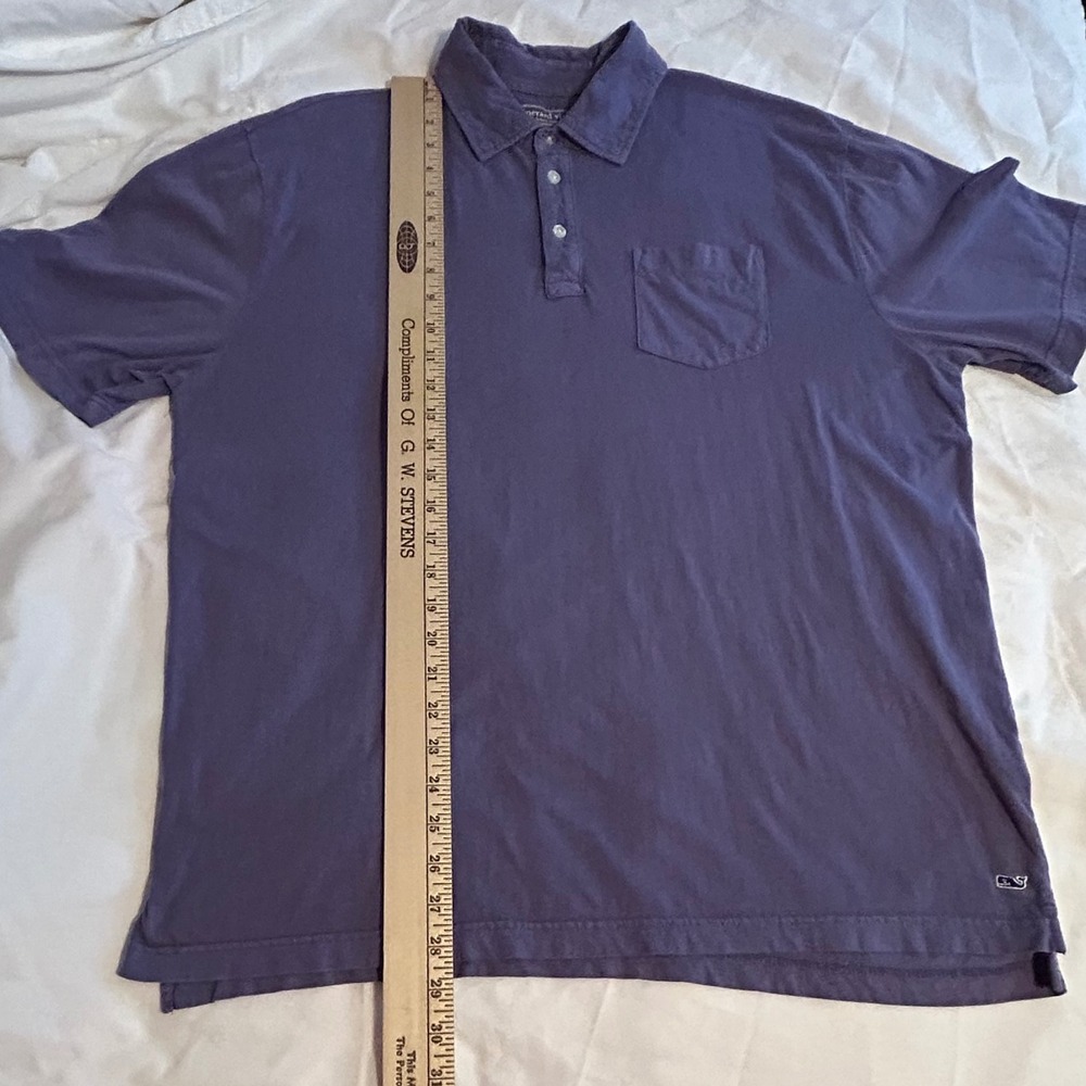 Vineyard Vines Mens Polo Shirt Large L Blue‎ Short Sleeve Casual Top - Picture 10 of 10